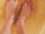 Foxy Young MILF Gets Her Soft Soles and Sexy Long Toes Filthy to Make Your Cock Hard (Foot Fetish)