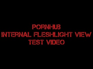 Solo Male Fleshlight《Internal View》Test Video
