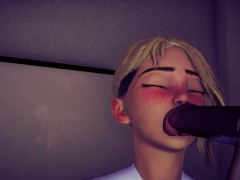 Gwen licks the head of a cock until you cum