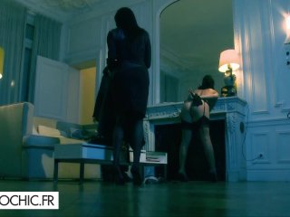 Gorgeous trio with Claire Castel and Anissa Kate in lingerie