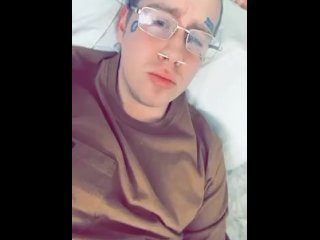 Quick Masterbating Male Cums all over Hands Tattooed Busts Load all over himself OnlyFans Video