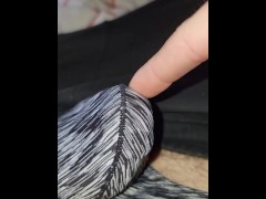 Cum seeping through thong
