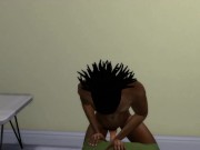 Preview 4 of (Sims 4) Straight Sim Fucking His FleshLight (Teaser)