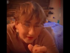 Intimate Snapchat Blowjob with Facial for Femboy - Valerie Cole