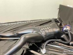Self bondage and mask play