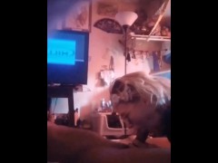 Dicksucking Mature Milf Neighbor Keeps Me Naked & Smoking/420