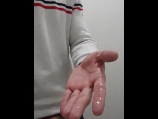 cumshot, interracial, vertical video, voyeur