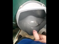 Ginger dick at the urinal 