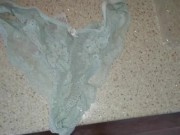 Preview 5 of Tasting gf's dirty lace panties found in the laundry basket