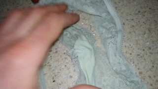 Gf's Dirty Lace Panties Discovered In The Laundry Basket