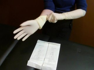 nurse, handjob, femdom, gloves, doctor