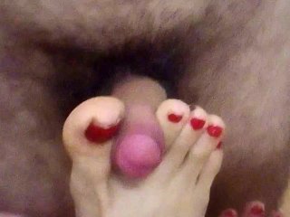 feet, foot fetish, redhead, 60fps