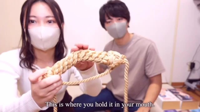 縄で緊縛された彼女をバイブと種付けプレスで拘束調教 Japanese Rope Tied up Fuck - Extreme Orgasm with Restrained Bondage