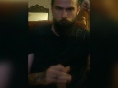 Stroking fun in a man bun👀(full vid on my OF) link in bio)