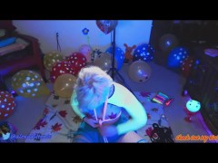 Rope Bunny Practices Tying Herself Up