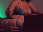 Preview 6 of Handjob game with the longest post orgasm and denial