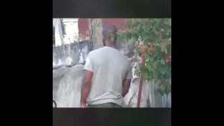 Jamaican pissing in public 
