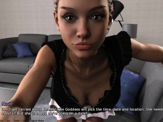 point of view, hot girl, 3d cartoon, pov