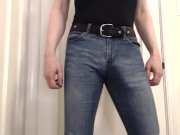 Preview 4 of Cumming in ultra-tight jeans and equestrian boots