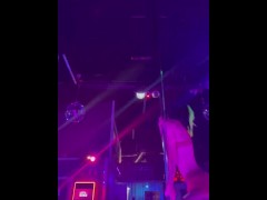 Beginning pole dance