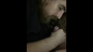 Sloppy sucking on dick 