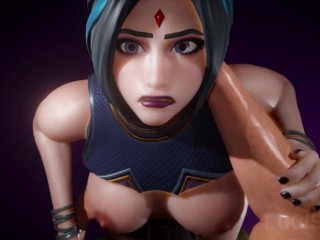 Animation with Raven (DC) from Fortnite (Remaster 2021) (SOUND, 60FPS, 4K)