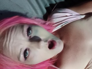 Pretty in PInk Pussy Solo with self Nipple Licking