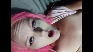 Pretty in PInk Pussy Solo with Self Nipple Licking
