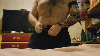 After A Long Day At Work Watch Big Hairy Daddy Play With Himself
