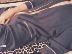 caresses with my bathrobe, listening to my creation