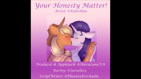 (FOUND ON ITCH.IO AND GUMROAD) F4F Your Honesty Matters! ft AppleJack x Rarity ft @Sarielle13