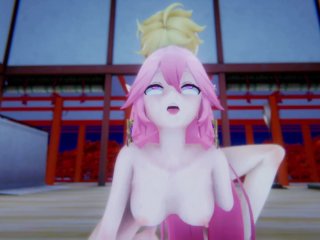 uncensored, female orgasm, anime, genshin