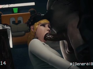FNAF Security Breach Vanessa Sucked and Fucked in a Office at a Freddy Fazbear Mega Pizzaplex