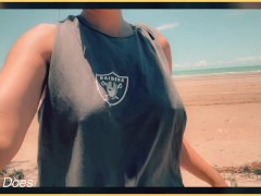 💋 Wifey Public Side Boob - Beach Flash  - Screenshot 1 of 16 - Public