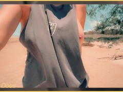 💋 Wifey Public Side Boob - Beach Flash  - Screenshot 4 of 16 - Public Side Boob