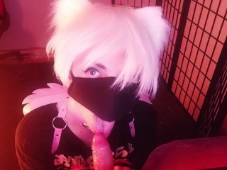 Tied Femboy Despretly trying to Cum while in Chastity Cage