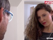 Preview 4 of BITCHESABROAD - Big Ass Sofia Curly Gets Fucked By Horny Nerd - LETSDOEIT