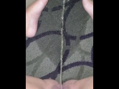 Curvy MILF leaves Giant Naughty Carpet Piss in Corner of Hotel Room (Close up) 