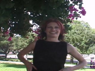 Tall Sexy Redhead Is A Nervous First Time Flasher