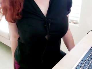 ASMR Hot Little Intern Gives Boss JOI And HelpsHim To_Cum.