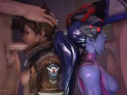 Preview 3 of Tracer And Widowmaker Face Fucked