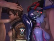 Preview 4 of Tracer And Widowmaker Face Fucked