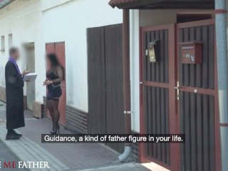 DEVIANTE - Big Tits Babe in Black Lingerie Rides Big Dick and Fucked Doggystyle by Preacher