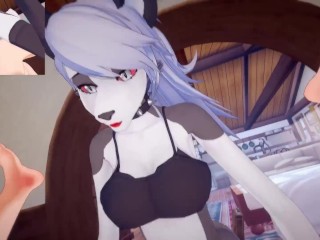 Helluva Boss/Hazbin Hotel - Futa Loona Give a Big Suck Male Taker POV