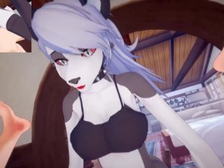 Helluva Boss/Hazbin Hotel - Futa Loona give a big suck  Male Taker POV 