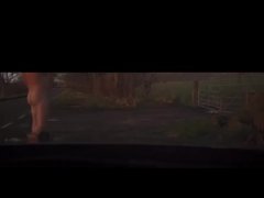 Fish nets and naked flashing butthole in public