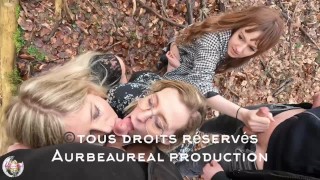 AURBEAUREAL Alrox And _Melodie_ Fuck 2 Guys In The Forest Mym