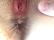 Preview 2 of Look inside my pussy. Now fill it with your sperm. Cream pie. Close-up.