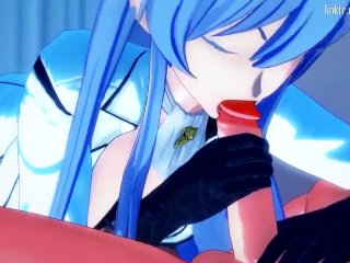 Bleach - Back alley titfuck group_sex with Rangiku (3D Hentai)