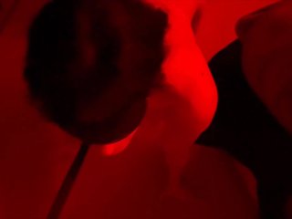 Submissive wife walks on a leash like a dog